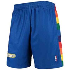 Denver Nuggets Mitchell Ness Royal Blue Hardwood Classics Swingman Men's Shorts