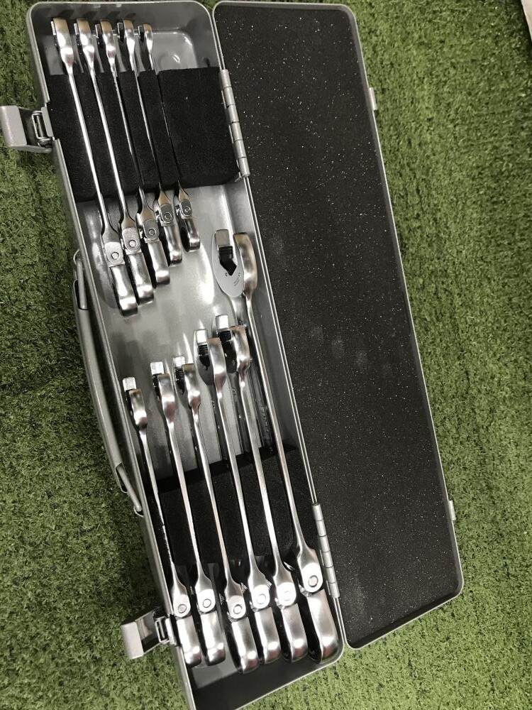 TONE RMFQ110 Swing Quick Ratchet Box Wrench Set 11 Pieces Glasses