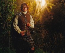 SAM HEUGHAN signed Autogramm 20x25cm OUTLANDER in Person autograph COA
