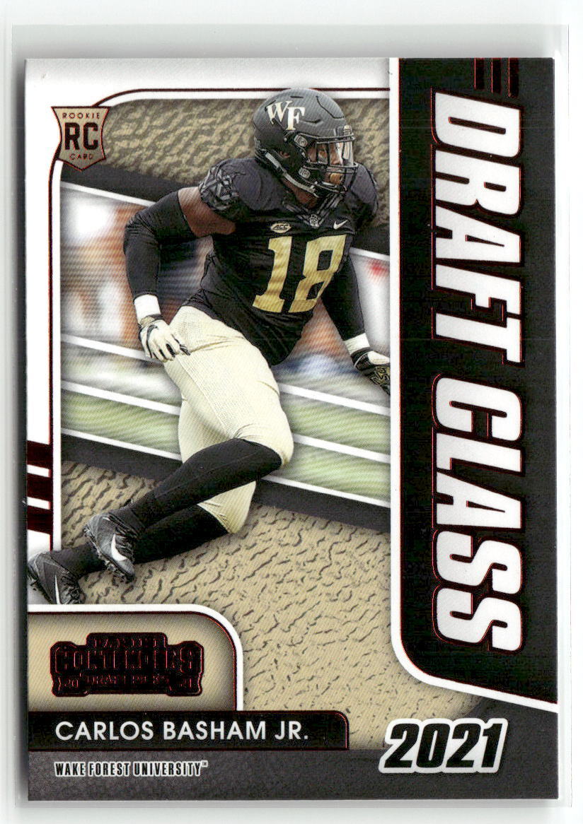 2021 Panini Contenders Draft Picks #35 Carlos Basham Jr. Draft Class RC