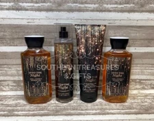 New Bath & Body Works INTO THE NIGHT Fragrance Mist Cream & Shower Gel 4 Pc Set