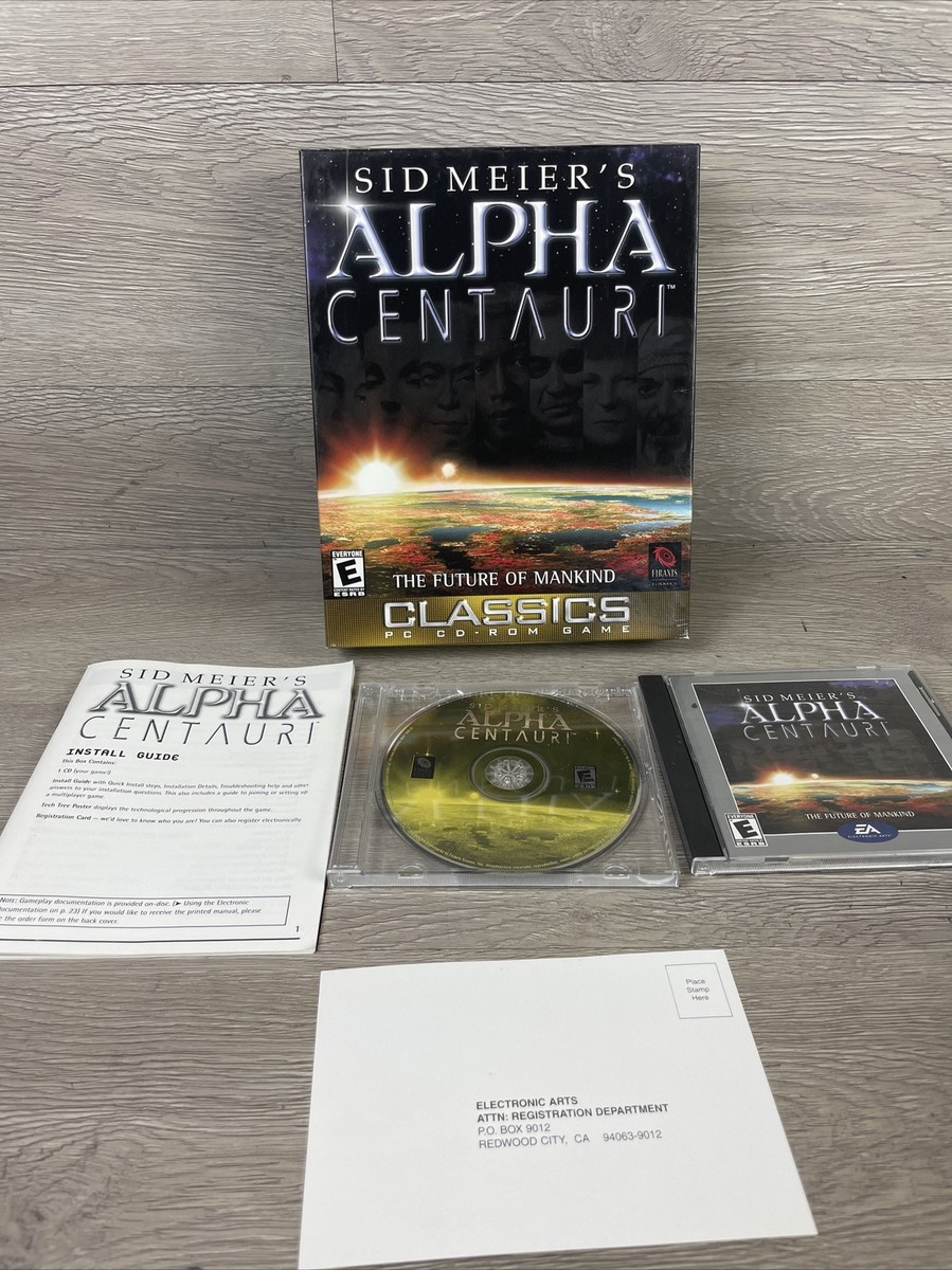 Sid Meier's Alpha Centauri (PC, 2000) Big Box Game The