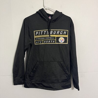 Majestic Therma Base Mens Hoodie Size M Steelers AFC North Football