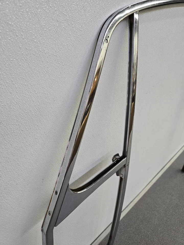 BONITO MARCO VENTANA CROMADO PUERTA CONDUCTOR PORSCHE 911 912 ORIGINAL USADO 1966-67 #1 Foto 3 de 4