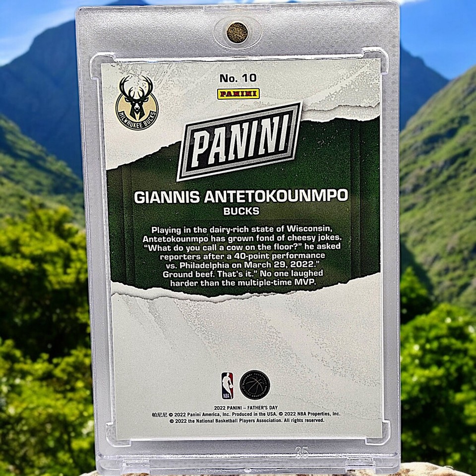 2022 Panini Father's Day Blue 47/50 Giannis Antetokounmpo 10