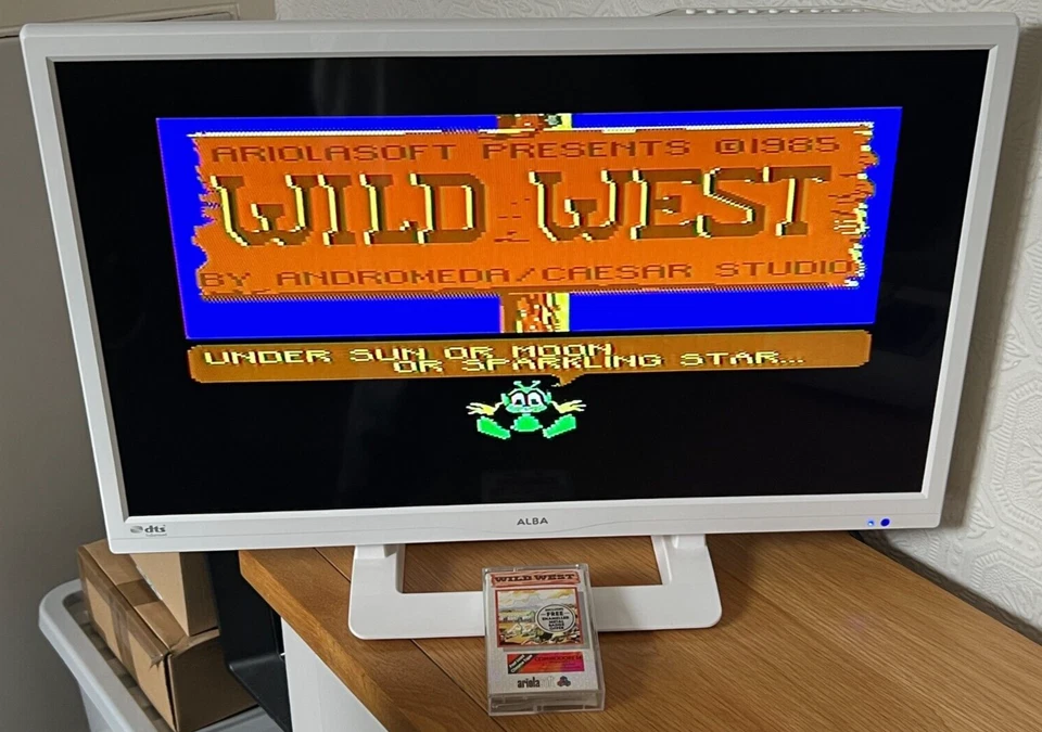 Ariolasoft Wild West Commodore 64 Kassette - funktionstüchtig -👽👾Retro Geschenkidee👾👽