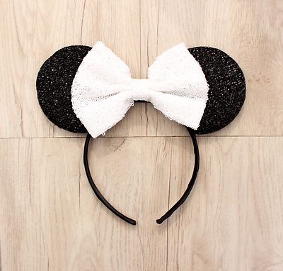 2026 Disney Parks Minnie Mouse Balloon Rose Gold Ears Headband Loungefly