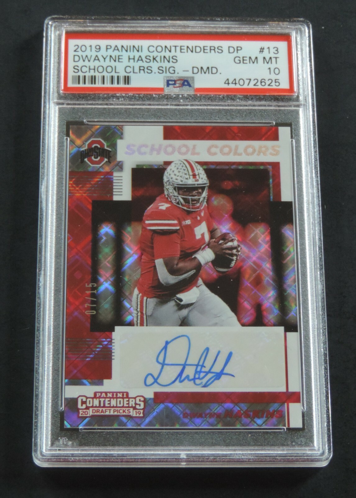 Dwayne Haskins Panini Contenders Draft Picks School Colors Signatures #13 Diamond