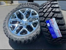 20chrome Snowflake Wheels With 33 Mt Tires Fit Wagoneer Tundra Ram 1500 Qx80 20chrome Snowflake Wheels With 33 Mt Tires Fit Wagoneer Tundra Ram 1500 Qx80