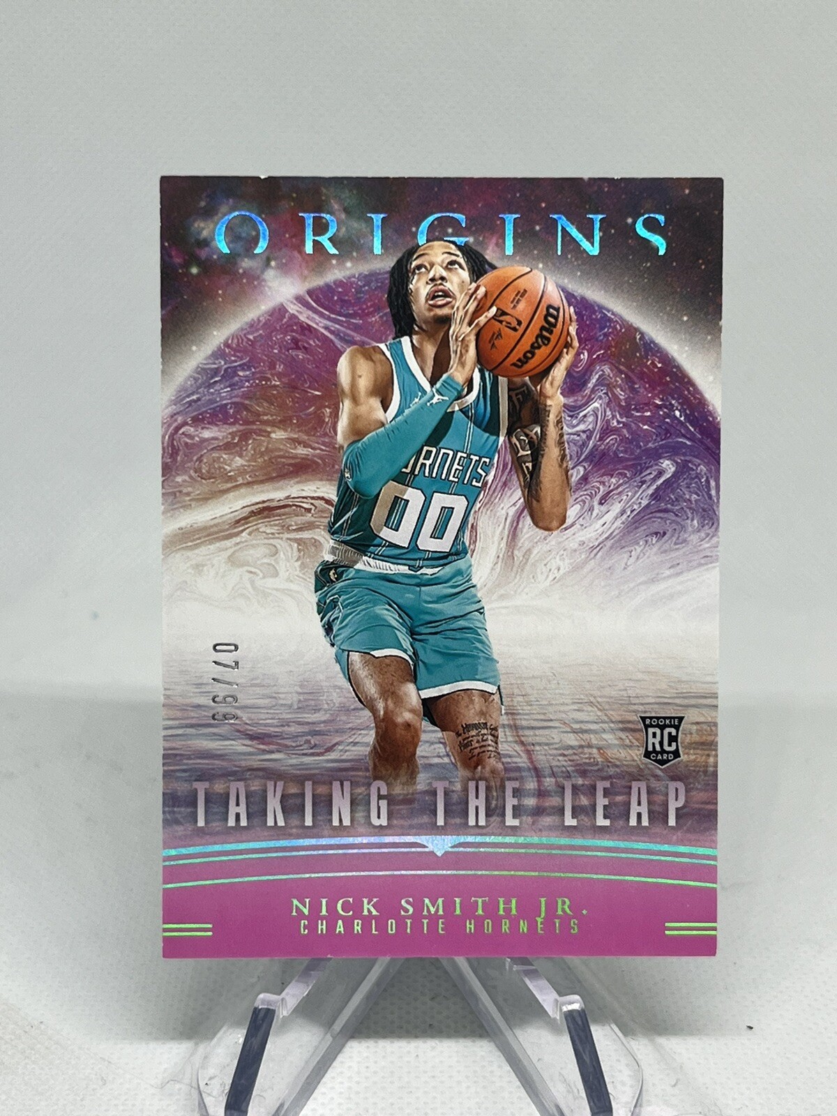 2023-24 Panini Origins Taking the Leap Pink /99 Nick Smith Jr #25 Rookie RC