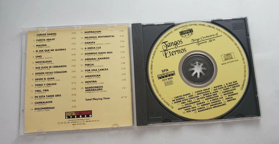 Tango Orchestra of Buenos Aires Eternal Tangos CD - Image 3 of 3