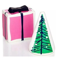 Kate Spade New York Village Salt  Pepper Set Lenox Christmas Gift  Tree 3.25"