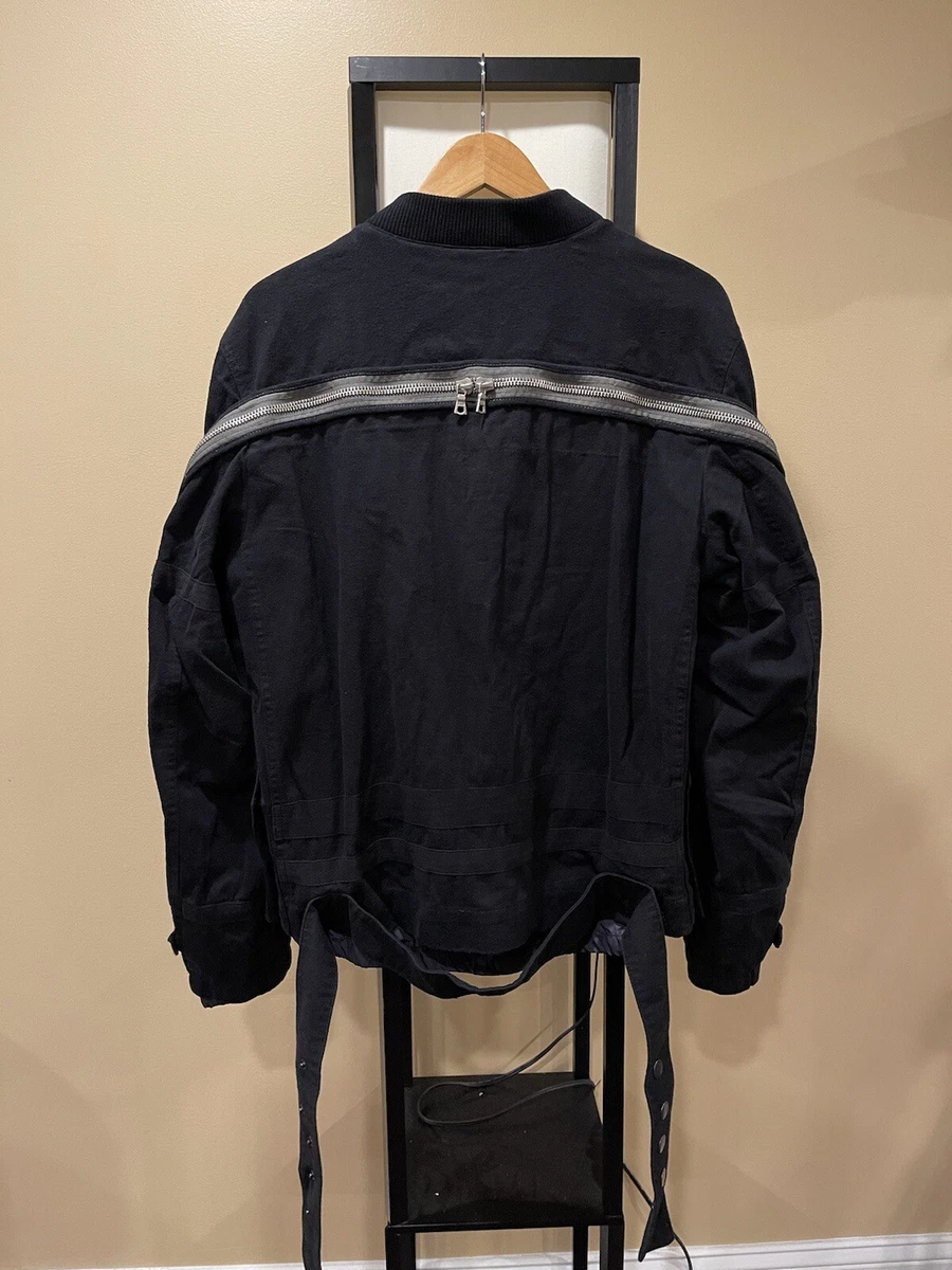 Dries Van Noten AW14 Black Backzip Bomber size Medium eBay