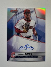 2025 Bowmans Best Robert Arias Best Of 2025 Refractor Auto Cleveland Guardians