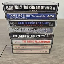 Lot Of 8 Cassette Tapes 70s 80s Rock Pop Soul Country