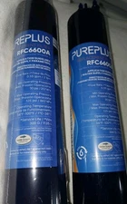 Pureplus RFC6600A Replacement Water Filter Cartridge 2 pack. New Sealed