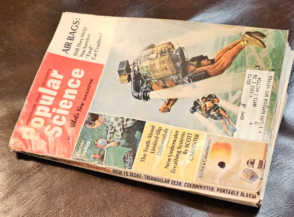  Popular Science Magazine November 1969  Jet Belt- Air Bags-Scuba - Image 2 of 4
