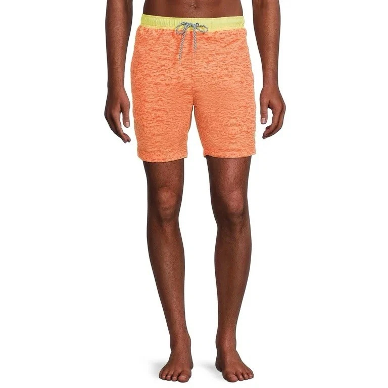 Bermuda de natação masculina laranja tamanho grande EUA polo Assn nova com etiquetas - Imagem 3 de 3