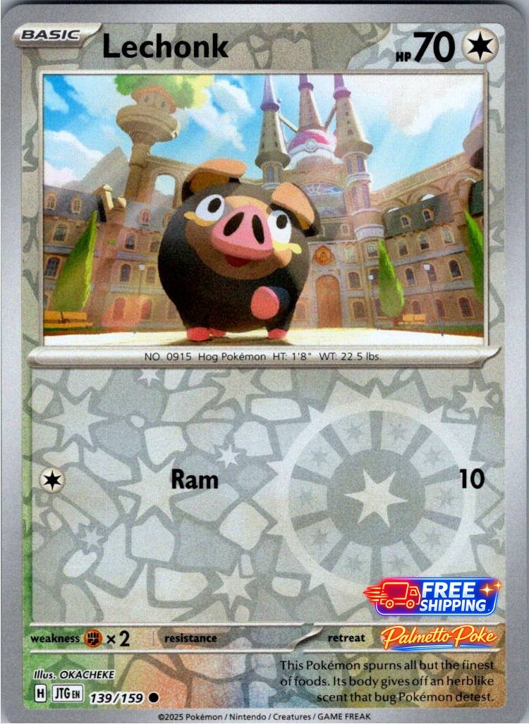 Lechonk 139/159 Reverse Holo Journey Together Pokemon NM/LP