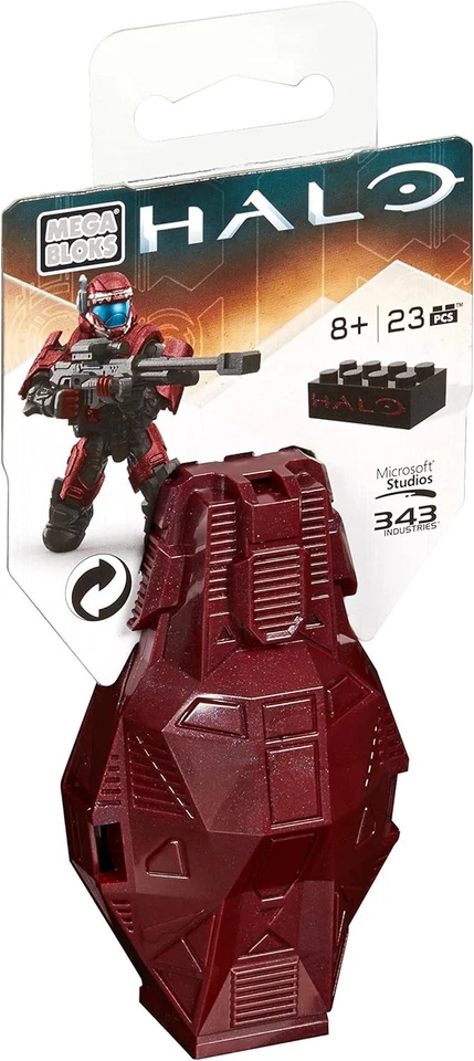 Halo Mega Bloks Mega Construx Series 4 ODST Metallic Drop Pod DPP68 Crimson - Image 4 of 4