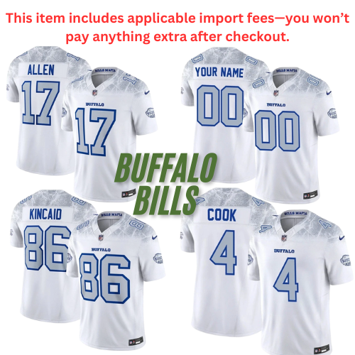 Men's Bills White 2025 “Rivalries” Vapor Stitched Jersey