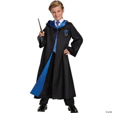 Disguise Harry Potter Ravenclaw Robe Deluxe Children's Costume Accessory, Black