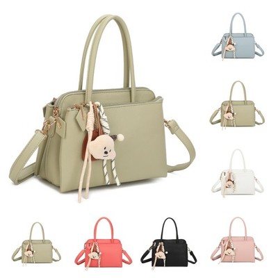 Damen Schultertasche Anhänger Arbeit Reise Kunstleder Crossbody Elagent Handtasche