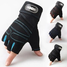 Fingerless Workout Gloves for Weight Lifting, Gym Training, Cycling, Fitness