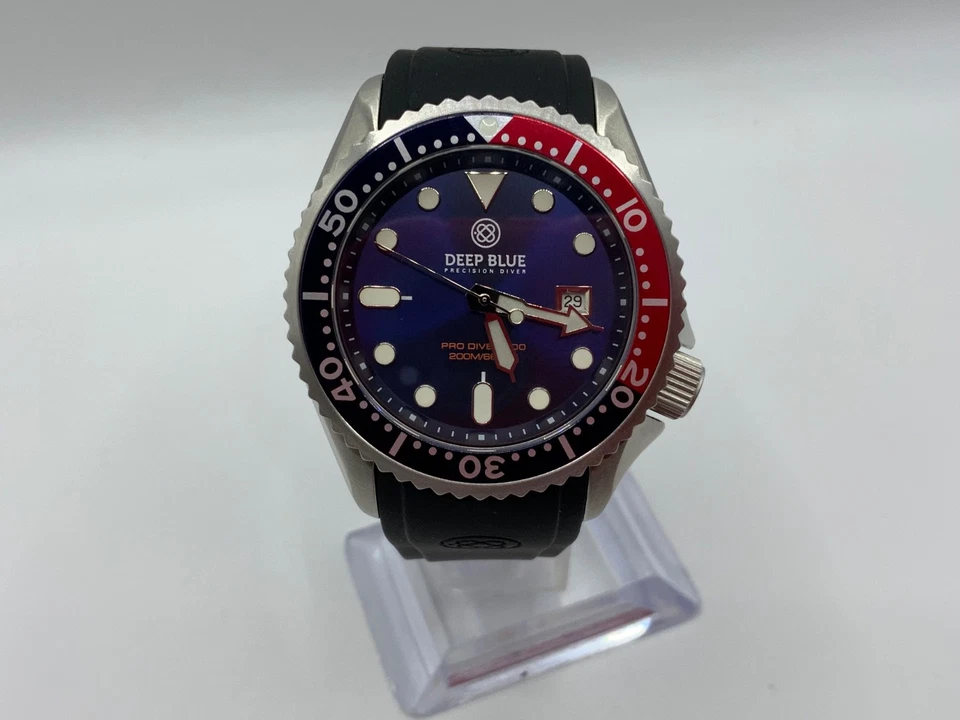 Deep Blue Pro Sea Diver 41MM Quartz 200M Diver Watch B&P - Image 3 of 4