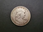 franklin half dollar coin 90% silver 1951 San Francisco mint