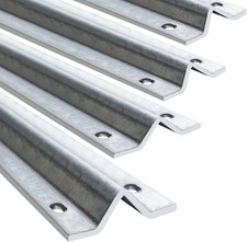 6Ft Heavy Duty Galvanized Sliding Gate Track Rail with Hardware Kit 4Pcs 