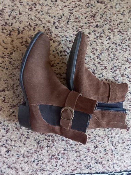 Women John Lewis Boots Brown Suede 39