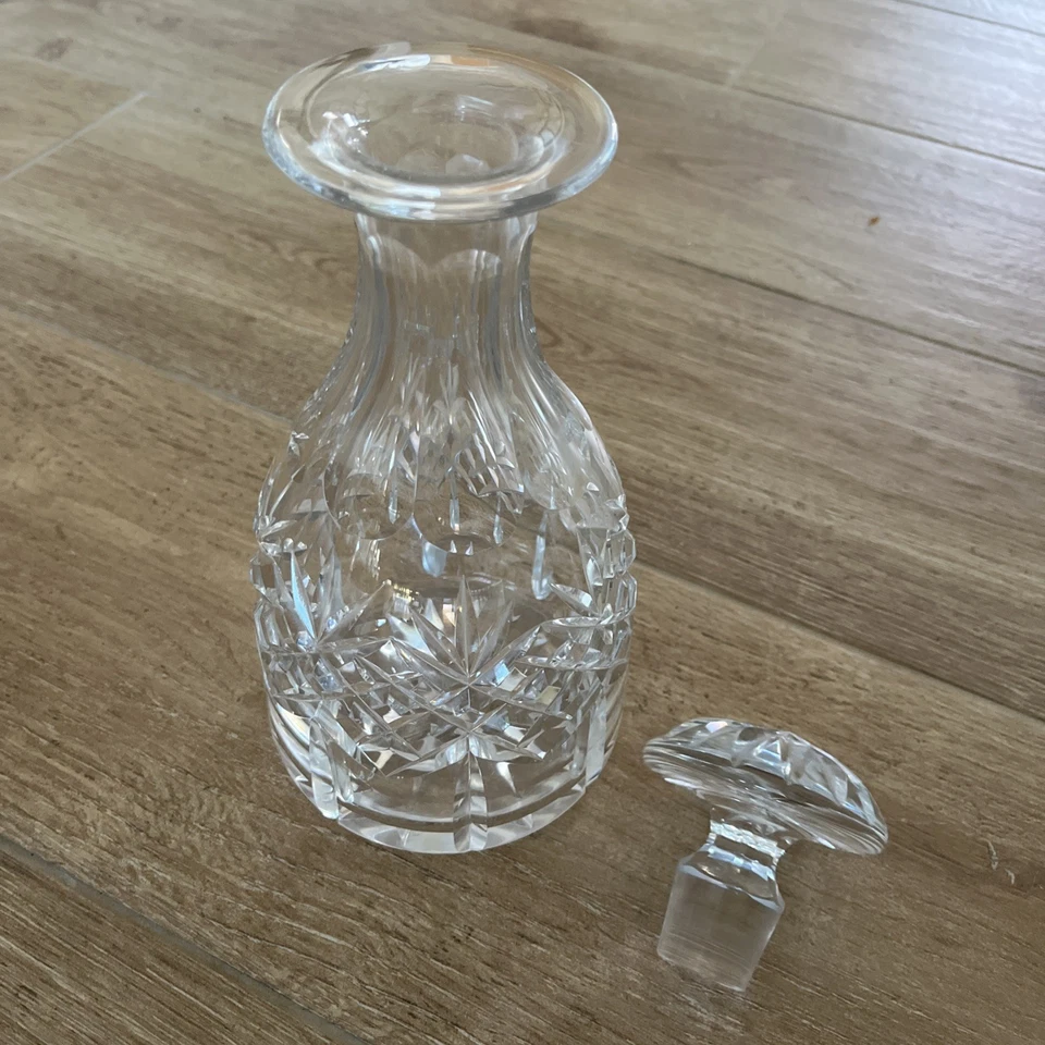 Vintage  Lead Crystal Decanter & Stopper 10 inches tall - Image 2 of 4