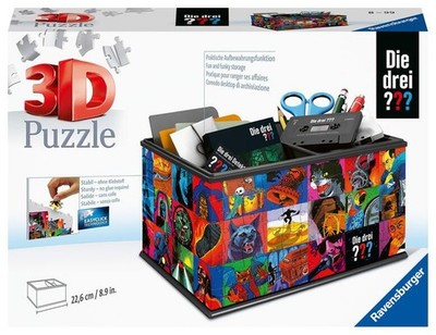 3D Puzzle Aufbewahrungsbox Die drei ??? Erlebe Puzzeln in der 3. Dimension