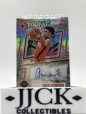 Amen Thompson 2023-24 phoenix rookie signs silver auto numbered 41/99