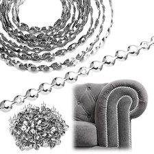 32.8ft D11mm Upholstery Tack Strip Antique Silver Decorative Nailhead Trims