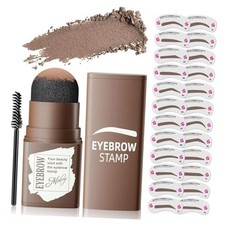 Kit de Plantillas de Sello de Cejas - Kit de Plantillas de Cejas para Principiantes, Marrón Medio