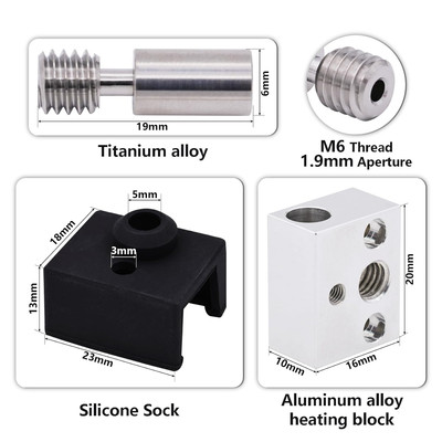 Creality 300  High Temperature Heat Block Kit for Ender-3S1, 3D Printer Heati...