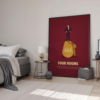 Four Rooms Minimal Movie Art Print | Filmposter | Leinwand & gerahmt