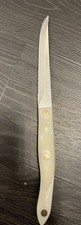 "Vintage Cutco 1721 KR Trimmer Knife Pearl White Handle Made in USA"