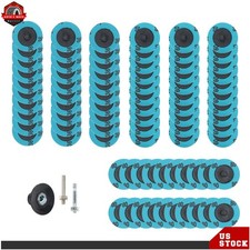 36 60 80 Grit 2" roll Lock Quick Change Discs Set 80Pcs Sanding Discs 23000 RPM