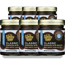 Classic Chocolate Sauce Sunday Night 10 Oz Jar 6 Pack