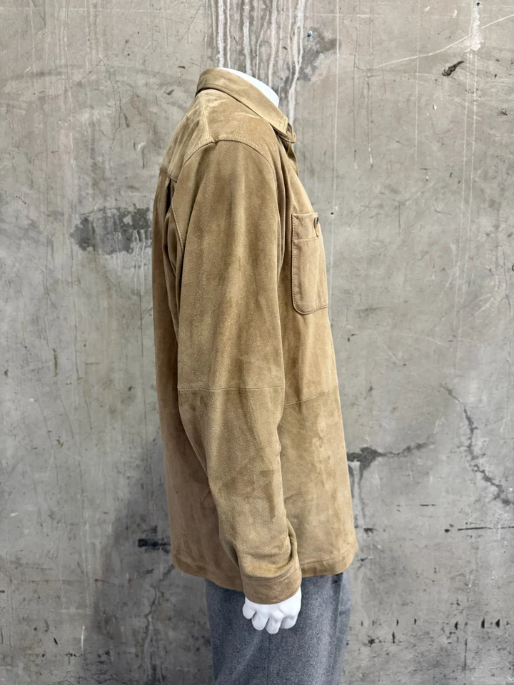 Golden Bear San Francisco Camisa Deportiva Gamuza Chaqueta Cuero Tostado Mediana Foto 4 de 4