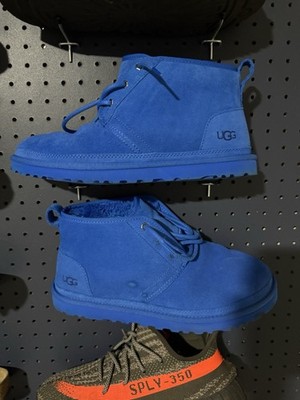 UGG Blue Suede Lace Up Chukka Men display picture 3