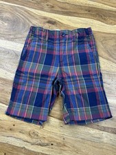 Gap Kids Plaid Bermuda Multicolor Blue Shorts...