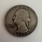 1935 Washington Quarter 25C 90% Silver Business Strike Philadelphia KM#164