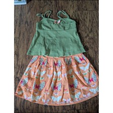 Gymboree Tropical Paradise Butterfly Skirt And Tank Top