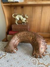 Vintage Copper Fish Jelly Mould Terrine Farmhouse Kitchen Wall Hanging Koi Carp