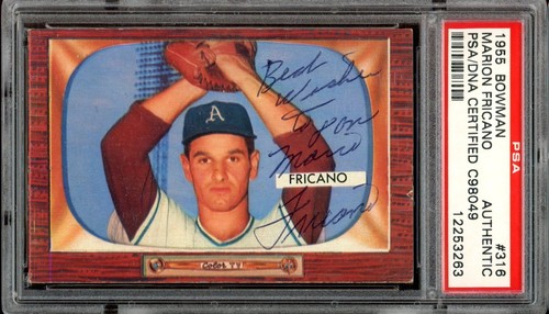 1955 Bowman Marion Fricano #316 card