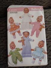 Butterick 5229 Baby Doll Clothing In 3 Sizes-14/15", 17/18" 20/21" NEW UC FF